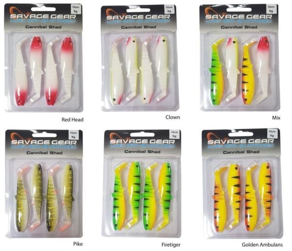 SAVAGE GEAR Cannibal 10cm 4 Adet Pike Suni Yem