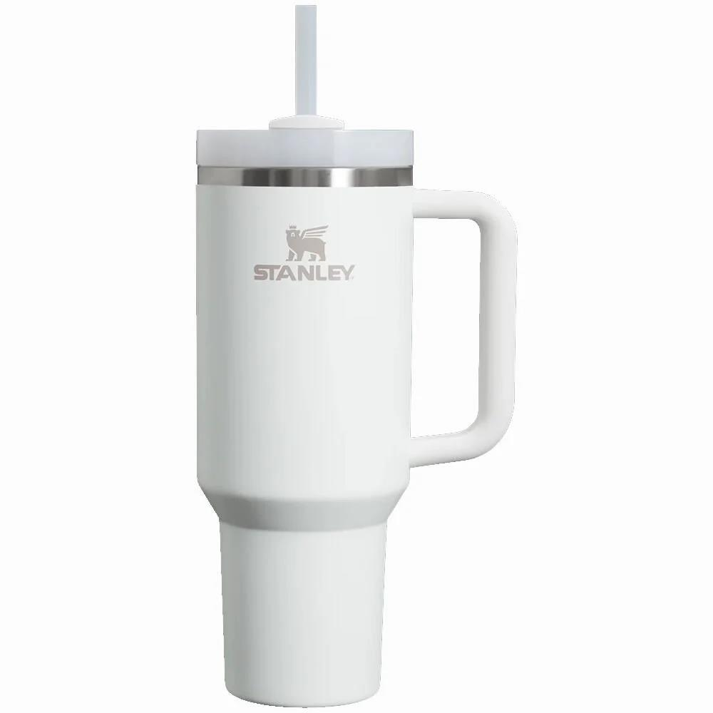 STANLEY Quencher Pipetli Termos Bardak 1.18 Lt Buz Beyaz