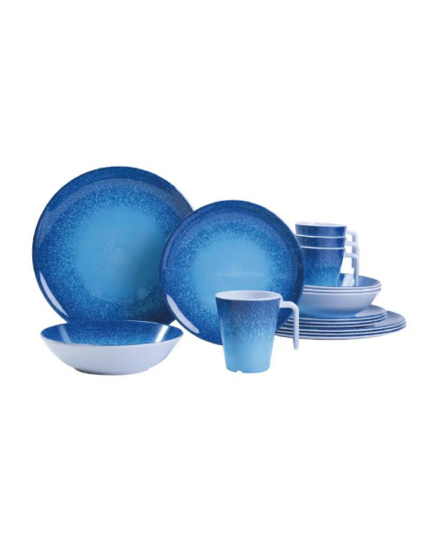 NURGAZ Melamin Tabak Seti Mavi