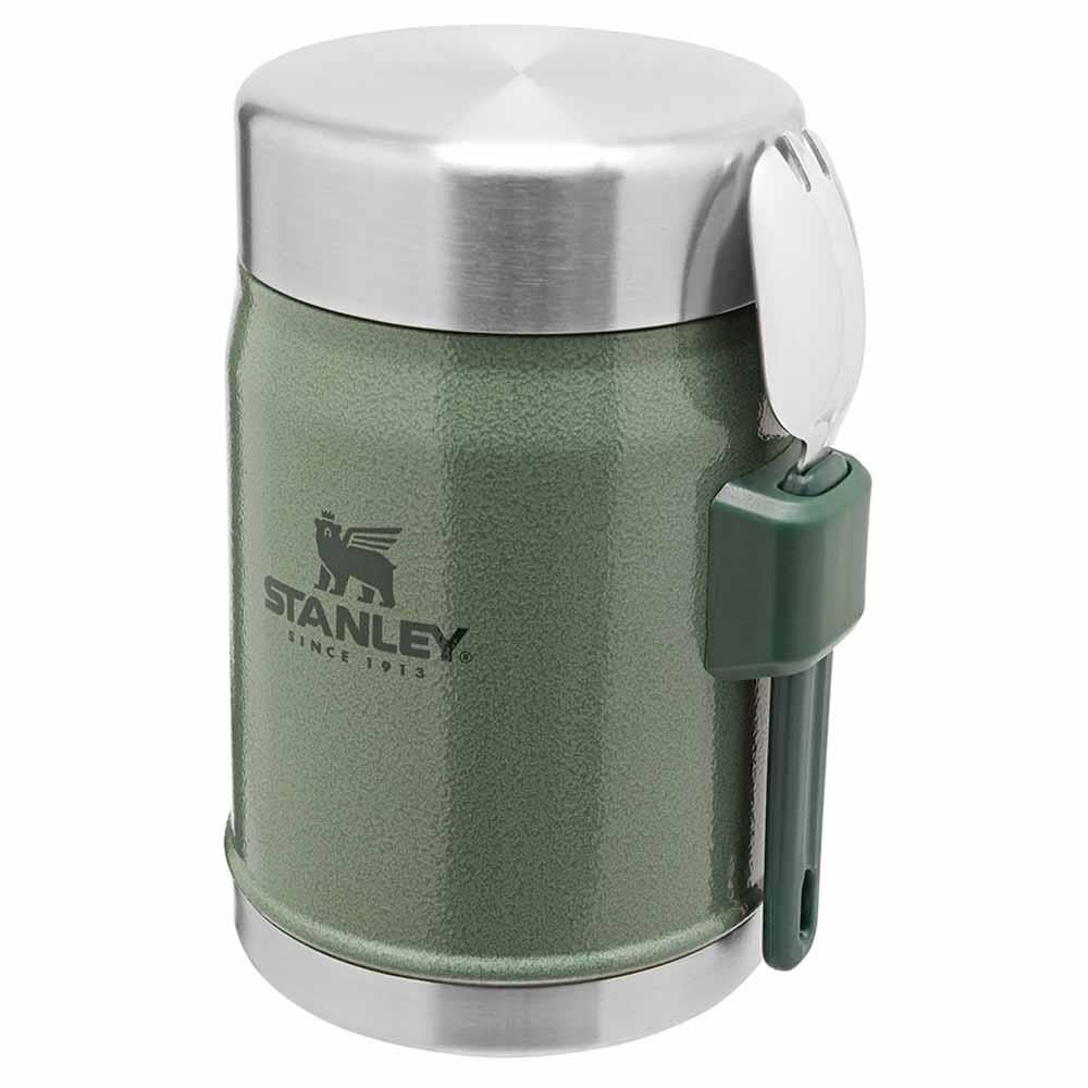 STANLEY Klasik Paslanmaz Çelik Yeşil Yemek Termosu Kaşıklı 0,40 LT
