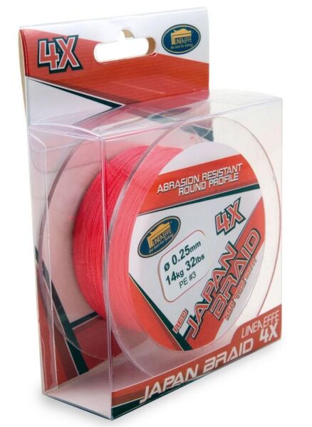 LINEAEFFE 500 mt 4 Örgü Kırmızı Örgü / İp Misina - 0.35 mm