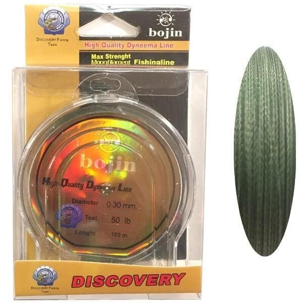 BOJIN Dyneema İp Misina 100 m - 0.30 mm Renk:Yeşil