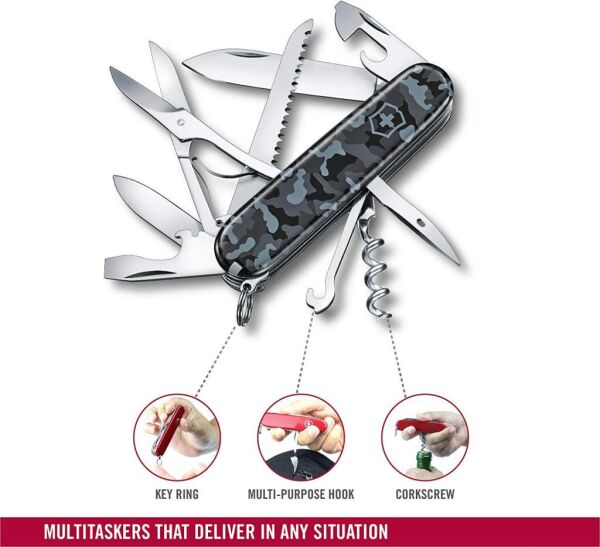 Victorinox Huntsman 91mm Lacivert Kamuflaj Çakı