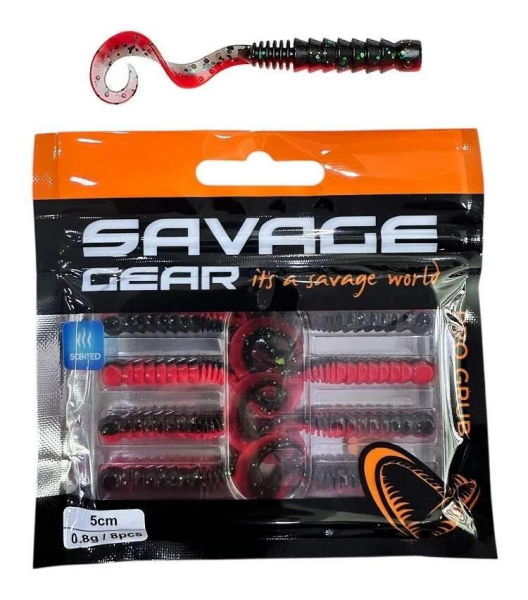 SAVAGE GEAR Pro Grub 5 cm 0.8 gr Red n Black 8 Adt