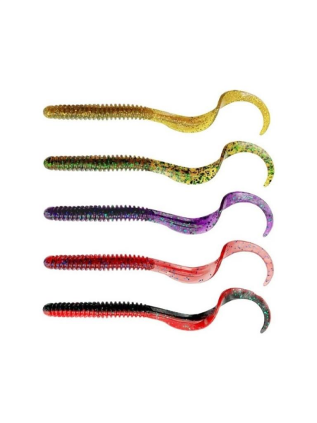 SAVAGE GEAR Rib Worm 9cm 3gr 10 Adet Sahte Balık Red N Black
