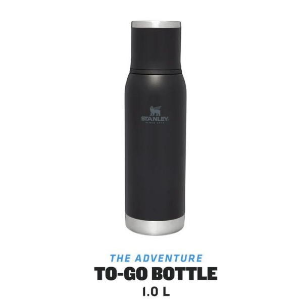 STANLEY Adventure To-Go 1 Lt Vakumlu Termos Siyah