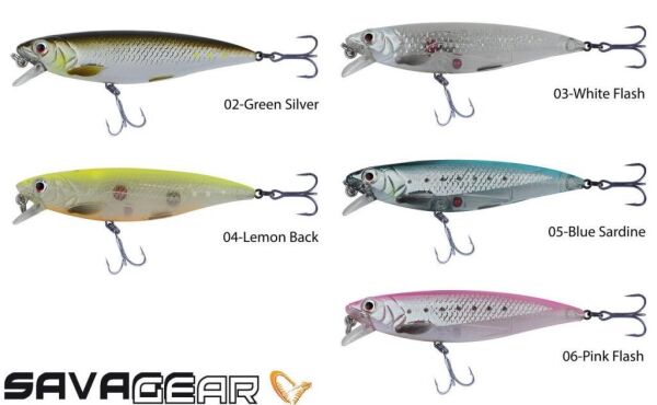 SAVAGE GEAR 3D Twitch Minnow 8cm 8,5g Suni Yem 04-Lemon Back