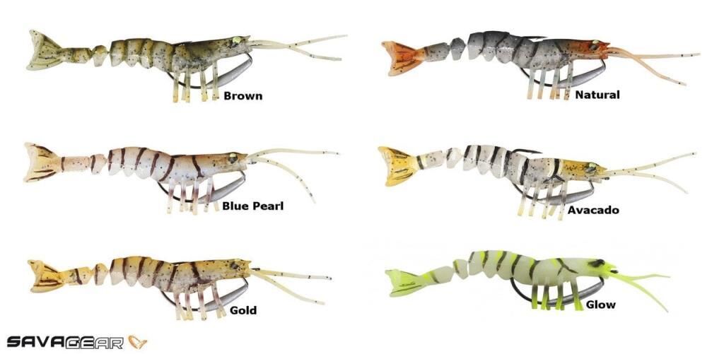 SAVAGE GEAR TPE Manic Shrimp 12.5 cm 15 gr Suni Yem Glow