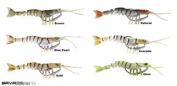 SAVAGE GEAR TPE Manic Shrimp 12.5 cm 15 gr Suni Yem Glow