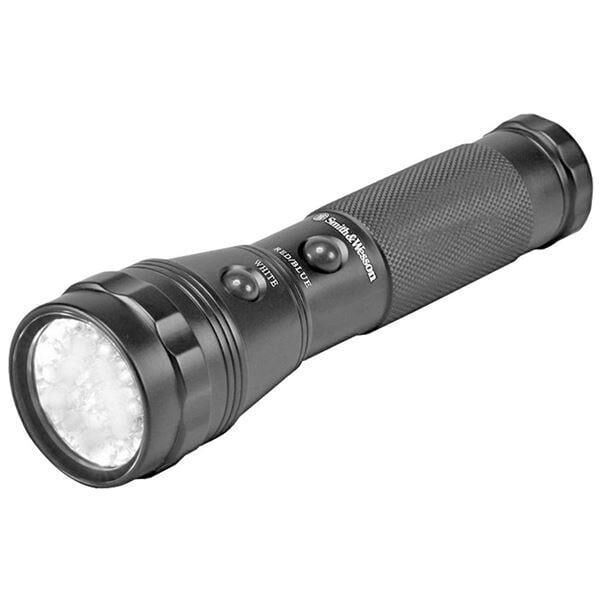 S&W Flaslight 28 Led-Kırmızı-Mavi (3)AAA Batt.