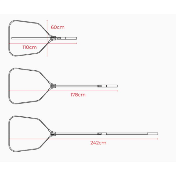 SPRO HD Katlanabilir Kepçe Teleskopik