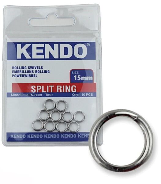 KENDO Split Ring 10 Adet 15mm (Halka)