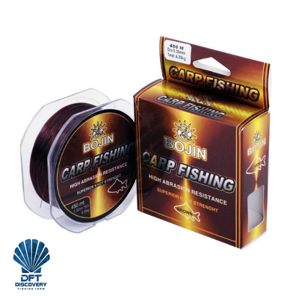 D. BOJIN  Sazan Misinası 0.30 mm 450 m Kahverengi