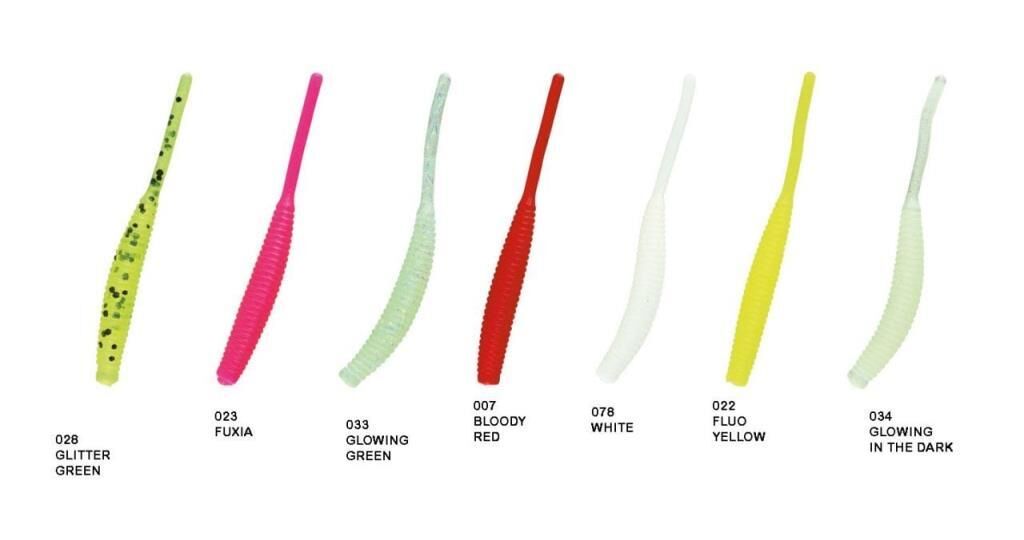 NOMURA Long Tail Lrf Silikon Yem 5cm 0.5g 12 Adet - 023/Fuxia