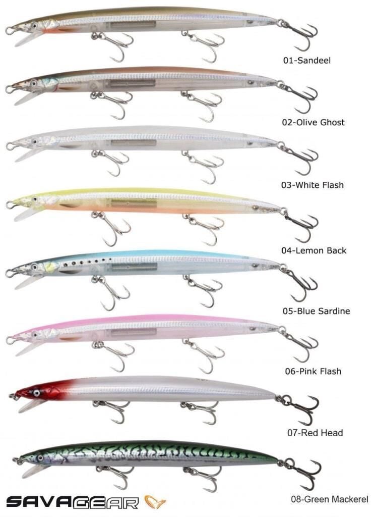 SAVAGE GEAR Sandeel Jerk Minnow 175 25g Suni Yem 02-Olive Ghost