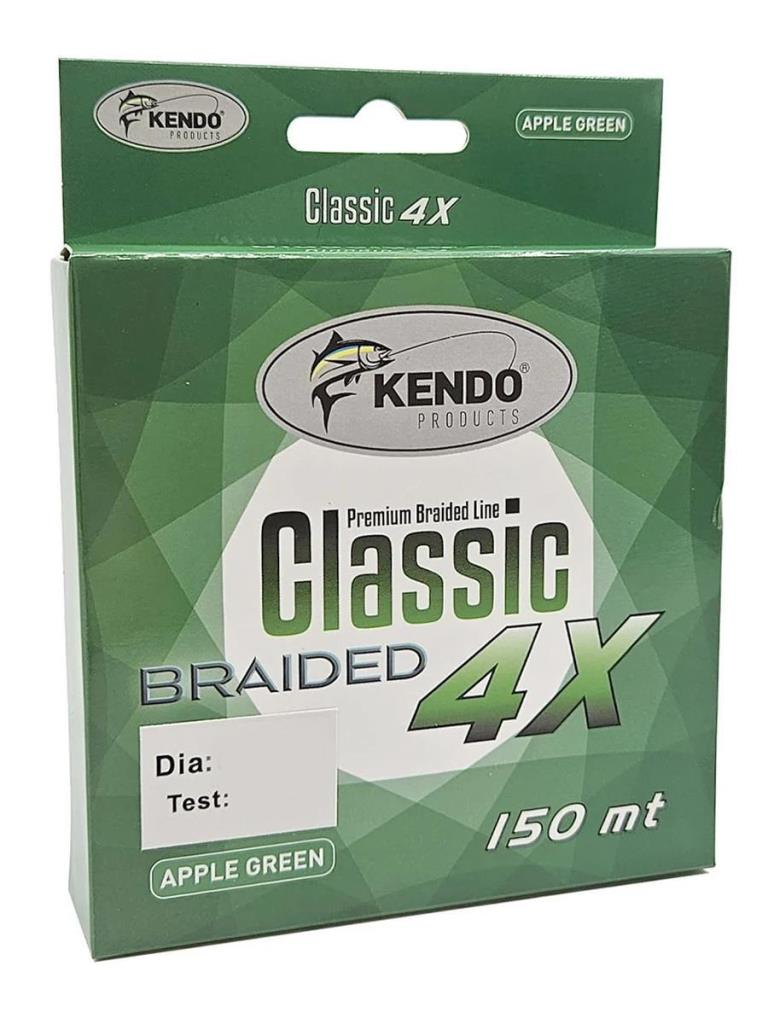 KENDO Classic 4X 150m Apple Green Örgü İp 0.18mm Misina