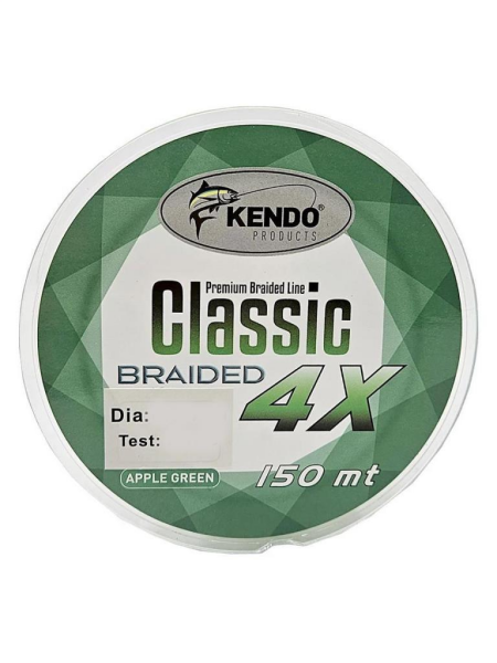 KENDO Classic 4X 150m Apple Green Örgü İp 0.16mm Misina