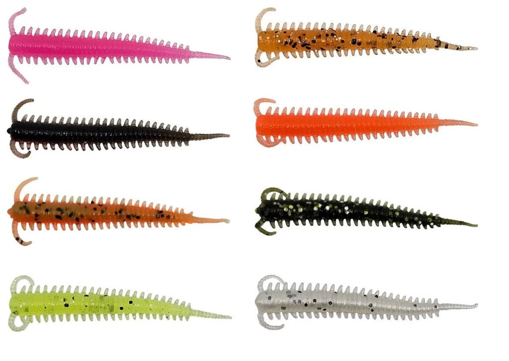KENDO Silicones Worm 5cm Yellow 10 Adet