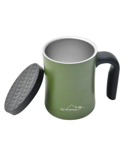 NURGAZ Campout Çift Katmanlı Termos Kupa Yeşil