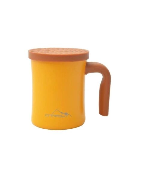 NURGAZ Campout Çift Katmanlı Termos Kupa Sarı