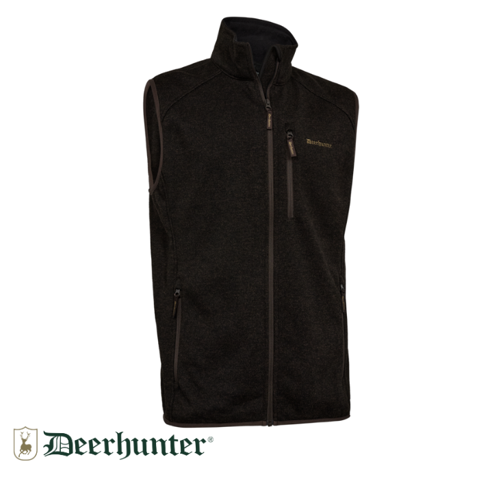 DEERHUNTER Moor Knitted Kahverengi Yelek L