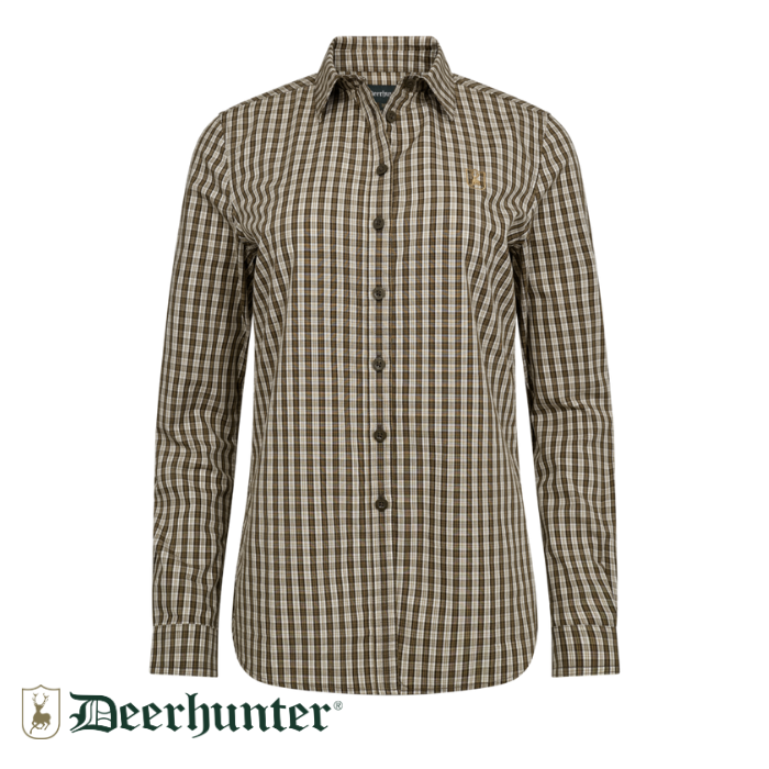 DEERHUNTER Lady Bridget Kahverengi Kareli Gömlek 38