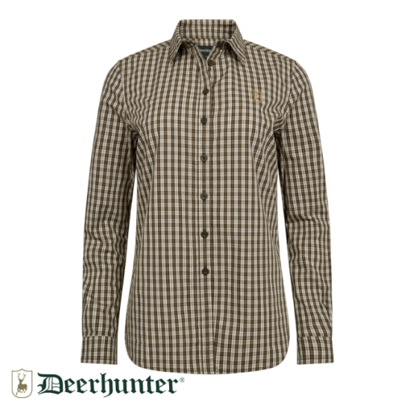 DEERHUNTER Lady Bridget Kahverengi Kareli Gömlek 38