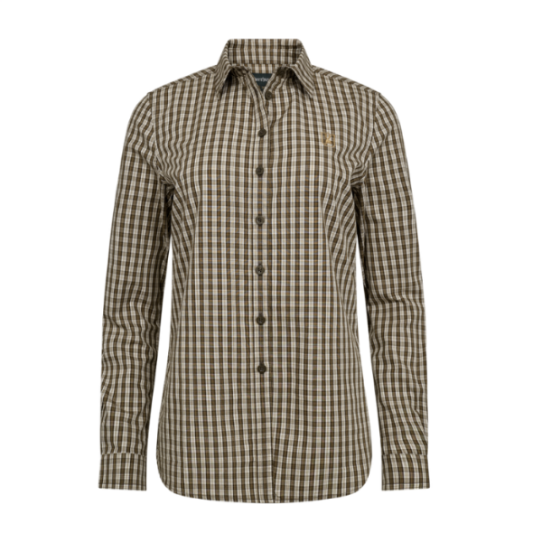 DEERHUNTER Lady Bridget Kahverengi Kareli Gömlek 38