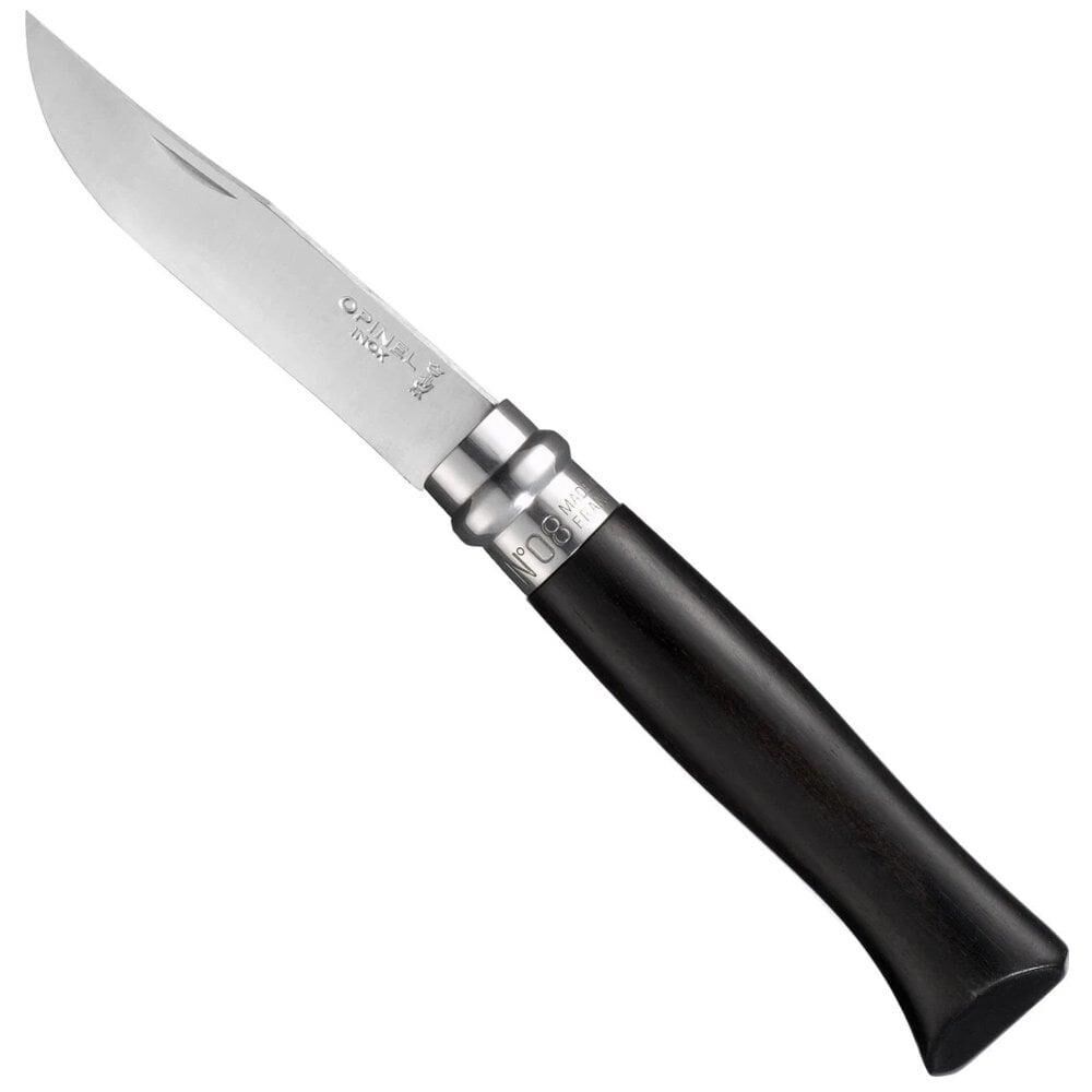 OPINEL No 8 Abanoz Saplı Paslanmaz Çelik Çakı (Kutulu)