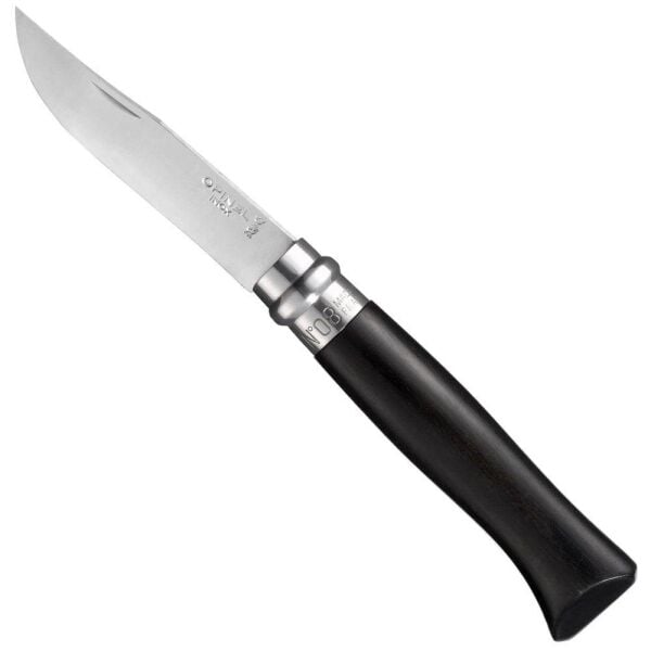 OPINEL No 8 Abanoz Saplı Paslanmaz Çelik Çakı (Kutulu)
