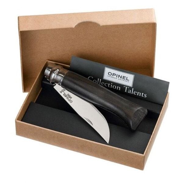 OPINEL No 8 Abanoz Saplı Paslanmaz Çelik Çakı (Kutulu)