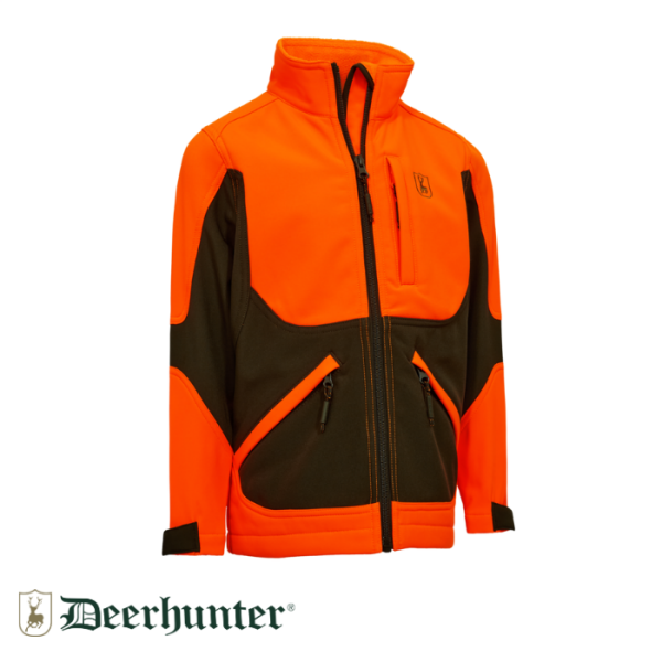DEERHUNTER Youth Rogaland Turuncu Softshell Mont 7-8 Yaş