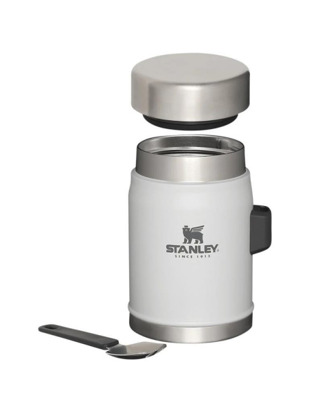 STANLEY Klasik Paslanmaz Çelik Yemek Termosu Kaşıklı 0,40 LT Beyaz