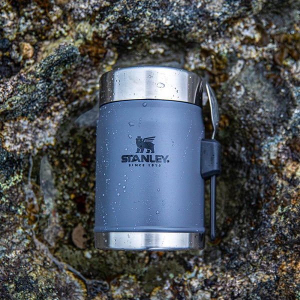 STANLEY Klasik Paslanmaz Çelik Yemek Termosu Kaşıklı 0,40 LT Lacivert