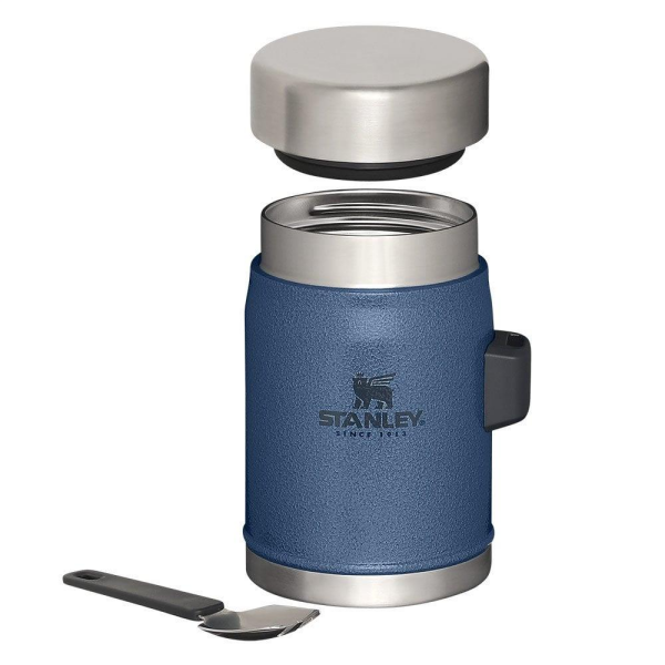 STANLEY Klasik Paslanmaz Çelik Yemek Termosu Kaşıklı 0,40 LT Lacivert