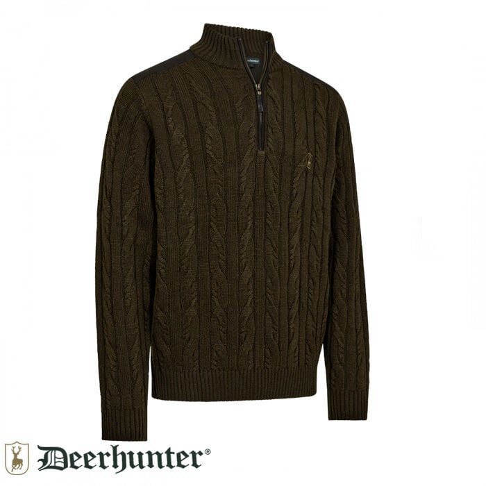 DEERHUNTER Randall Fermuarlı Yuvarlak Yaka Kazak