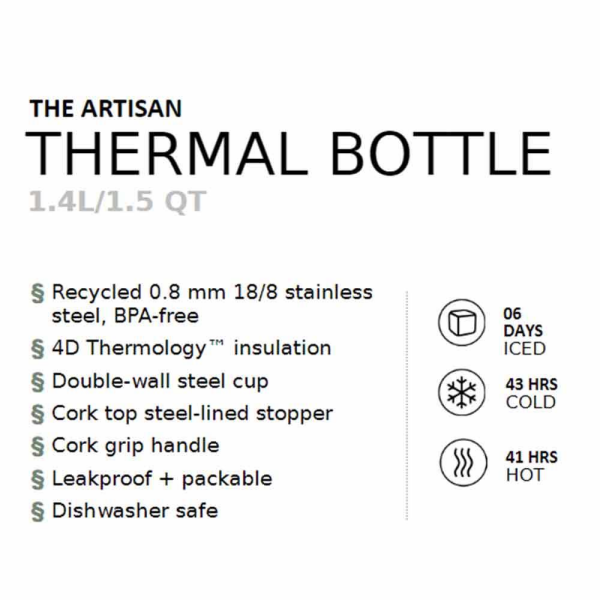 STANLEY The Artisan Paslanmaz Çelik Termos 1.4 LT Yeşil