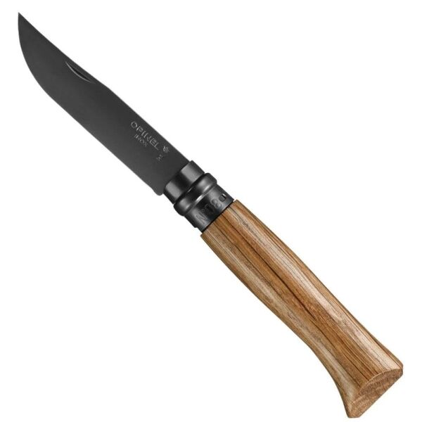 Opinel Inox Black Edition No 8 Meşe Saplı Paslanmaz Çakı (Siyah)