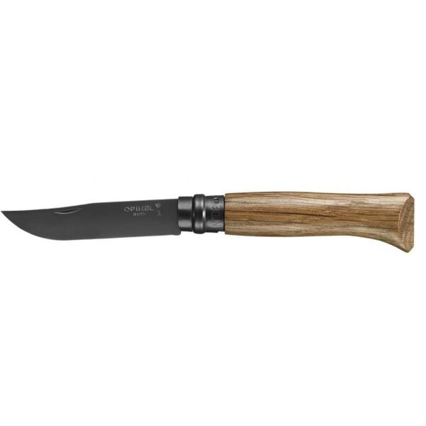 Opinel Inox Black Edition No 8 Meşe Saplı Paslanmaz Çakı (Siyah)