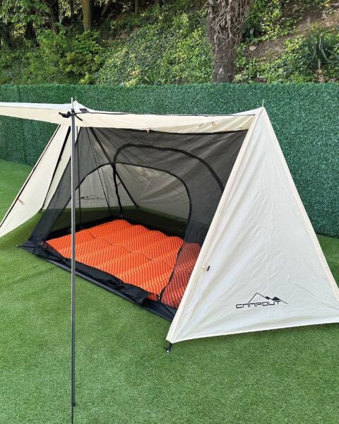 NURGAZ Campout Mercury 1 Bushcraft Çadırı KREM