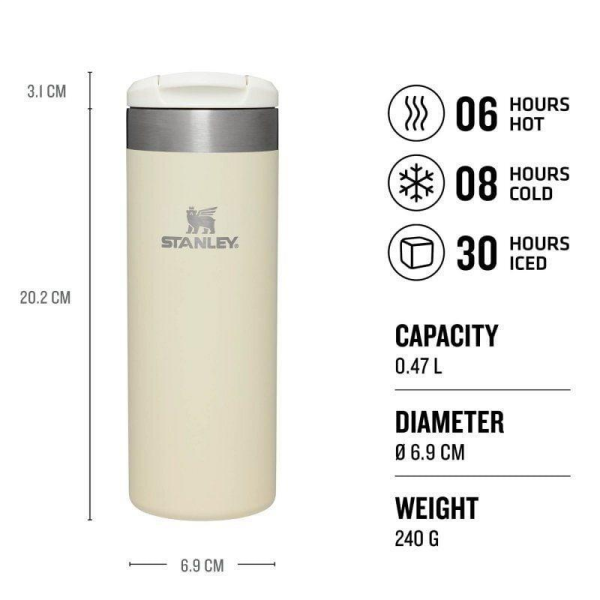STANLEY AeroLight Transit Termos Bardak 0.47 L Bej