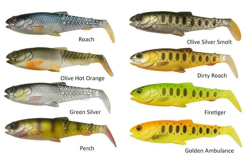 SavageGear Craft Cannibal Paddletail 10.5 cm 12 gr Suni Yem Olive Silver Smolt