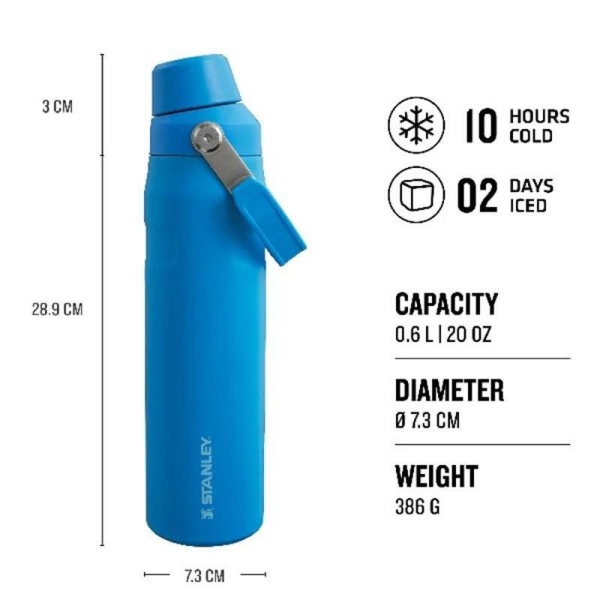 STANLEY Aerolight IceFlow Soğuk Su Termosu 0,60 L Mavi