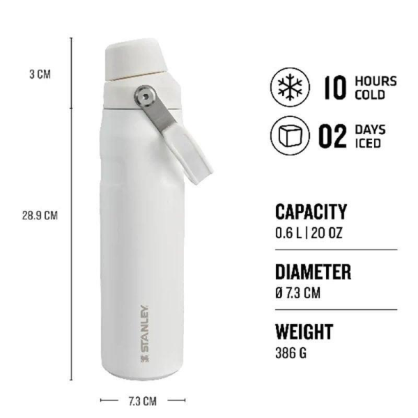 STANLEY Aerolight IceFlow Soğuk Su Termosu 0,60 L Beyaz