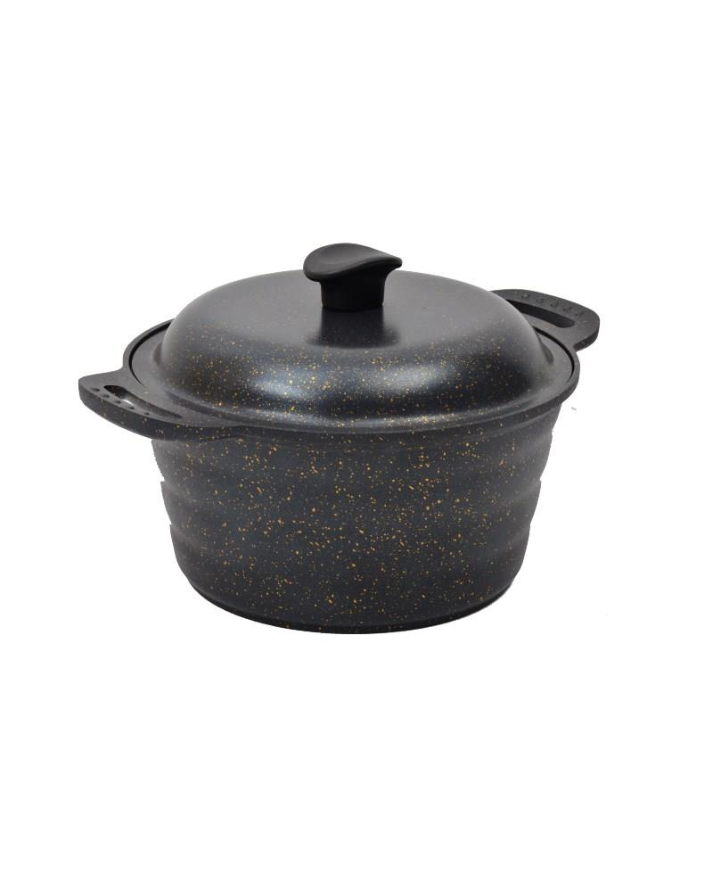 NURGAZ Granit Döküm Kamp Tenceresi 24 cm