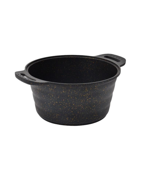 NURGAZ Granit Döküm Kamp Tenceresi 24 cm