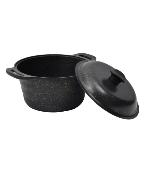 NURGAZ Granit Döküm Kamp Tenceresi 24 cm