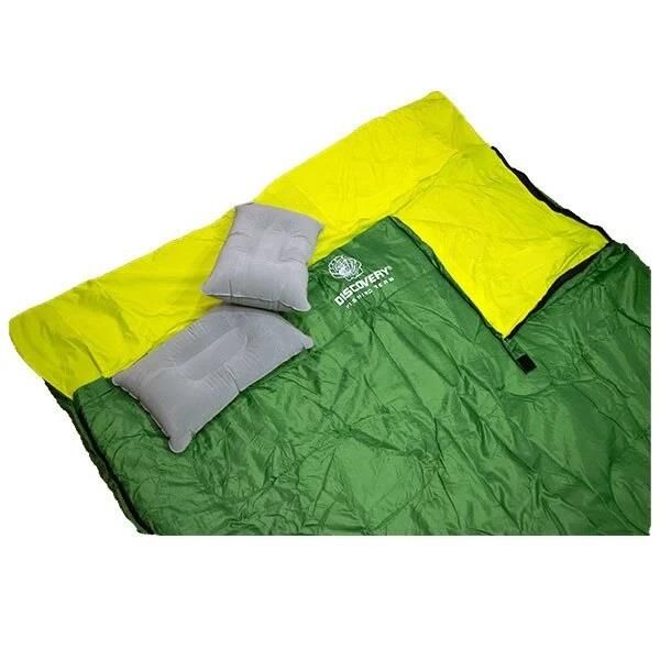 DFT -5°/15° Uyku Tulumu Çift Kişilik (190+30) x 145 cm Yeşil