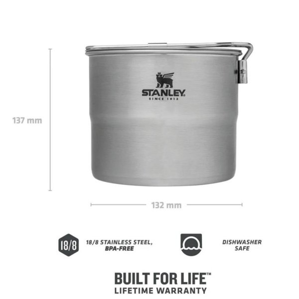 STANLEY THE STAINLESS STEEL COOK SET FOR TWO 1.0