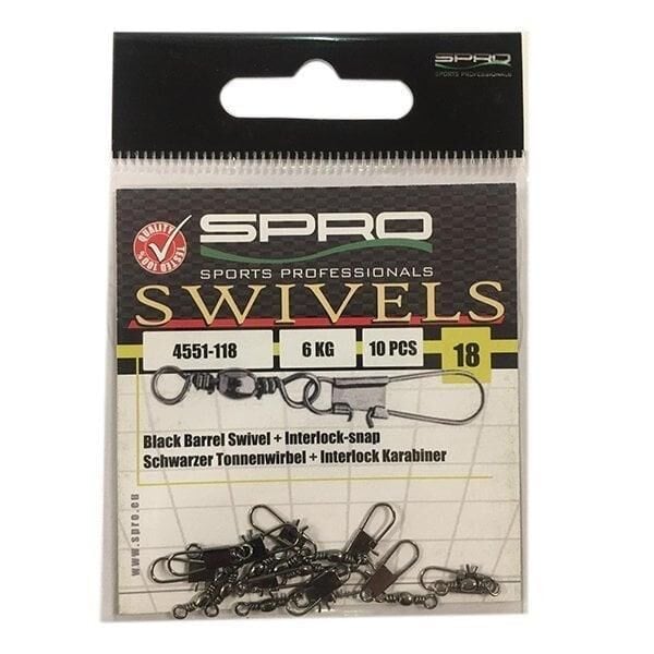 D. SPRO Klipsli Fırdöndü No:18 -6Kg- 10 Adet